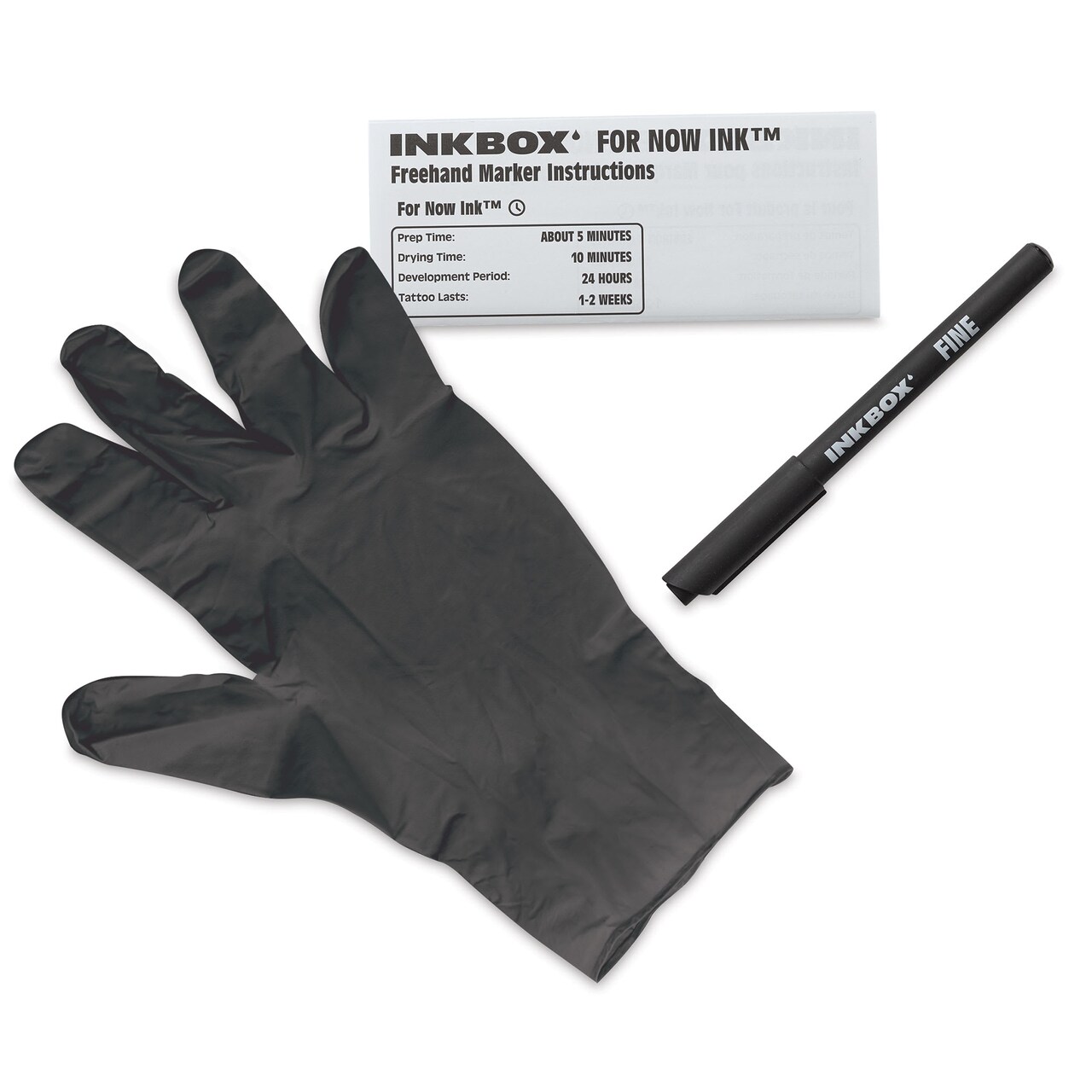 Inkbox Semi-Permanent Freehand Tattoo Marker - Fine Brush Tip, Black